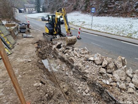 Sanacija zidu ob občinski cesti v Košišah (4)